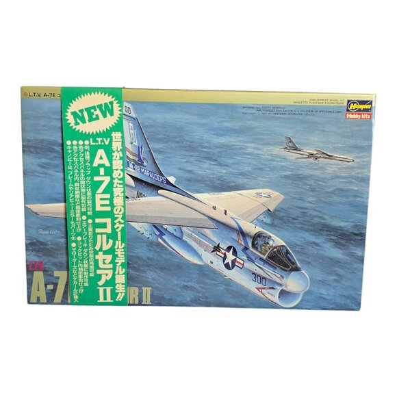 NEW Vintage Hasegawa 1987 L.T.V. A-7E Corsair II Airplane 1:48 Scale Model Kit - Picture 1 of 8